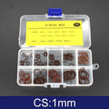 FKM O-Ring Kit 100pcs Fluorine Rubber Gasket Seal Assortment O-Ring Seal Kit Richie's One Box CS 1mm