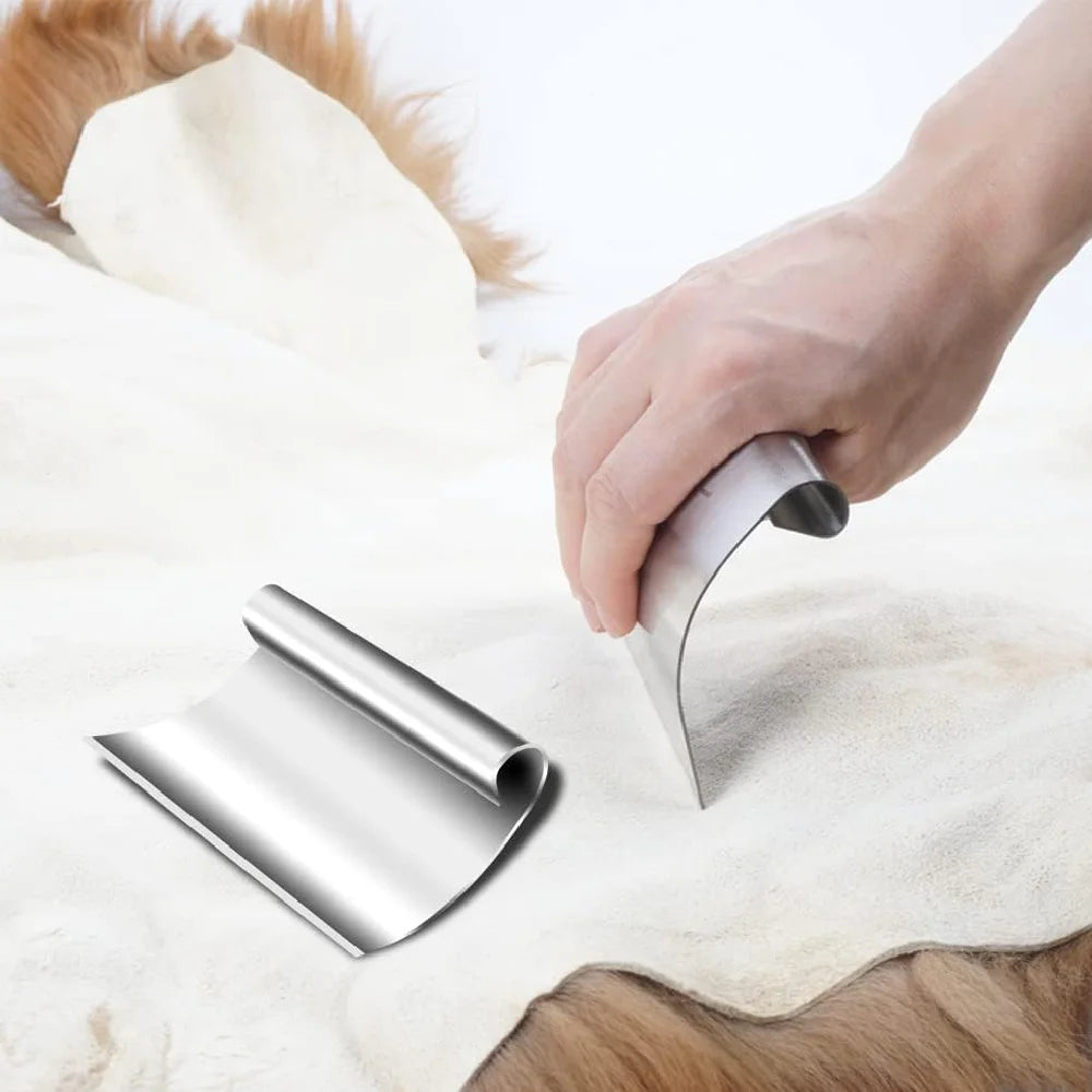 Stainless Steel Skinning & Fleshing Knife – Draw Shave Hide Tool Fleshing Knife Richie's
