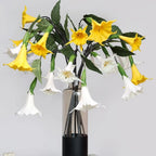 PU Mandala Artificial Flowers White Wall Hanging Faux Floral Artificial Flower Decor Richie's