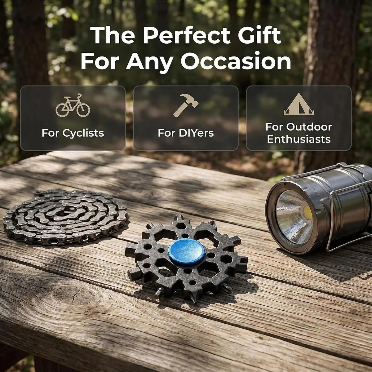 23-in-1 Snowflake Multitool with Fidget Spinner | EDC Pocket Tool EDC Multitool Richie's