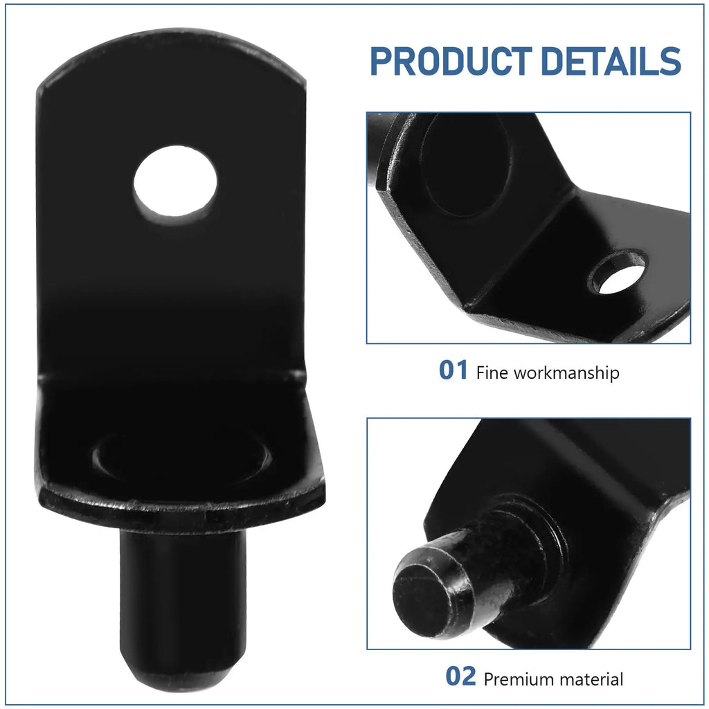 40Pcs L-Shape Shelf Support Clips Cold Rolled Steel Cabinet Pins Shelf Support Clips Richie's
