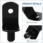 40Pcs L-Shape Shelf Support Clips Cold Rolled Steel Cabinet Pins Shelf Support Clips Richie's