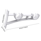 2 Pack Double Curtain Rod Brackets – Aluminum Alloy Wall Mount Curtain Rod Brackets Richie's