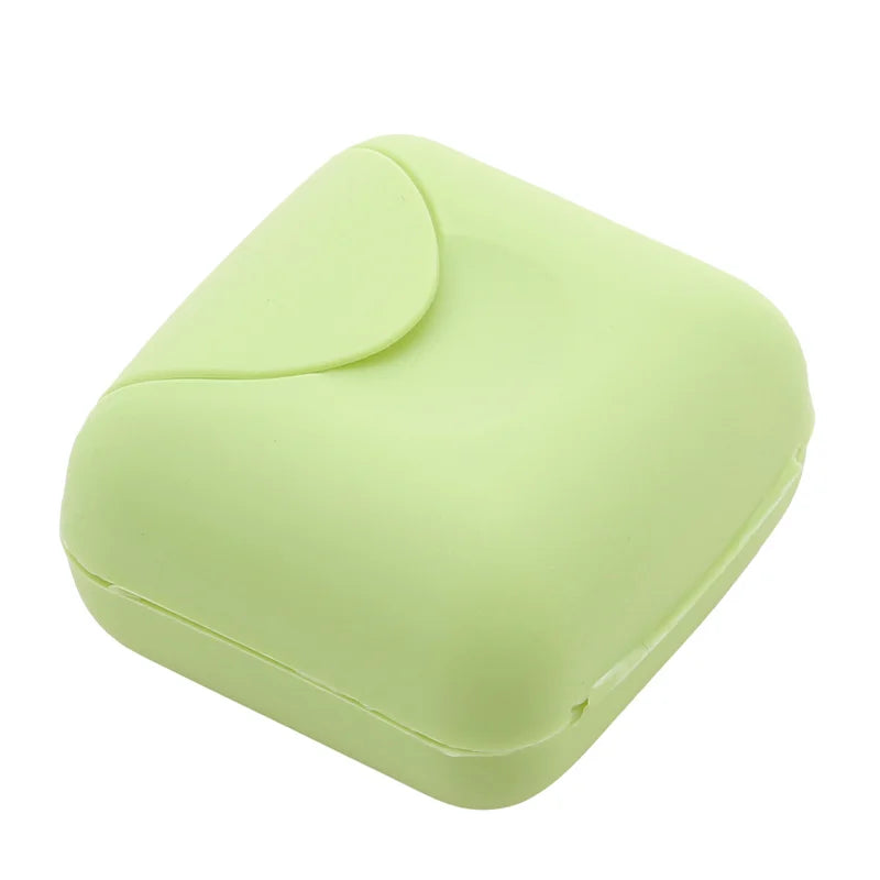 Portable Travel Soap Box with Lid – Candy Color Soap Dish Travel Soap Dish Richie's S-Green