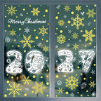 Christmas Electrostatic Window Clings – Snowflake & Santa Stickers Christmas Window Stickers Richie's