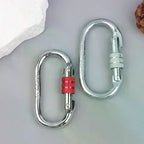 Carbon Steel O-Ring Carabiner 25KN Climbing Safety Lock Buckle Climbing Carabiner Richie's