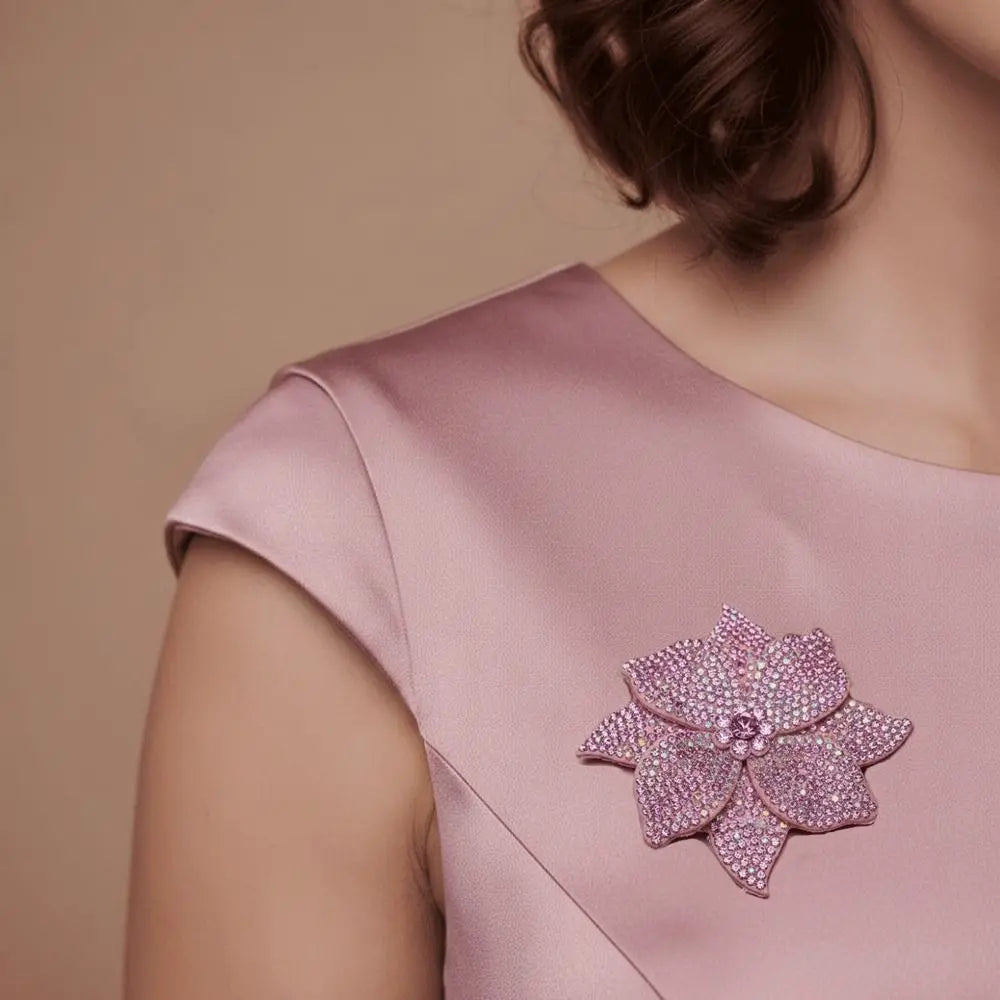 3D Rhinestone Flower Brooch Patch – DIY Sewing Embellishment Rhinestone Flower Brooch Richie's