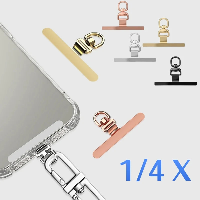 Universal Stainless Steel Phone Tether Tab & Lanyard Cord Attachment Phone Lanyard Tab Richie's