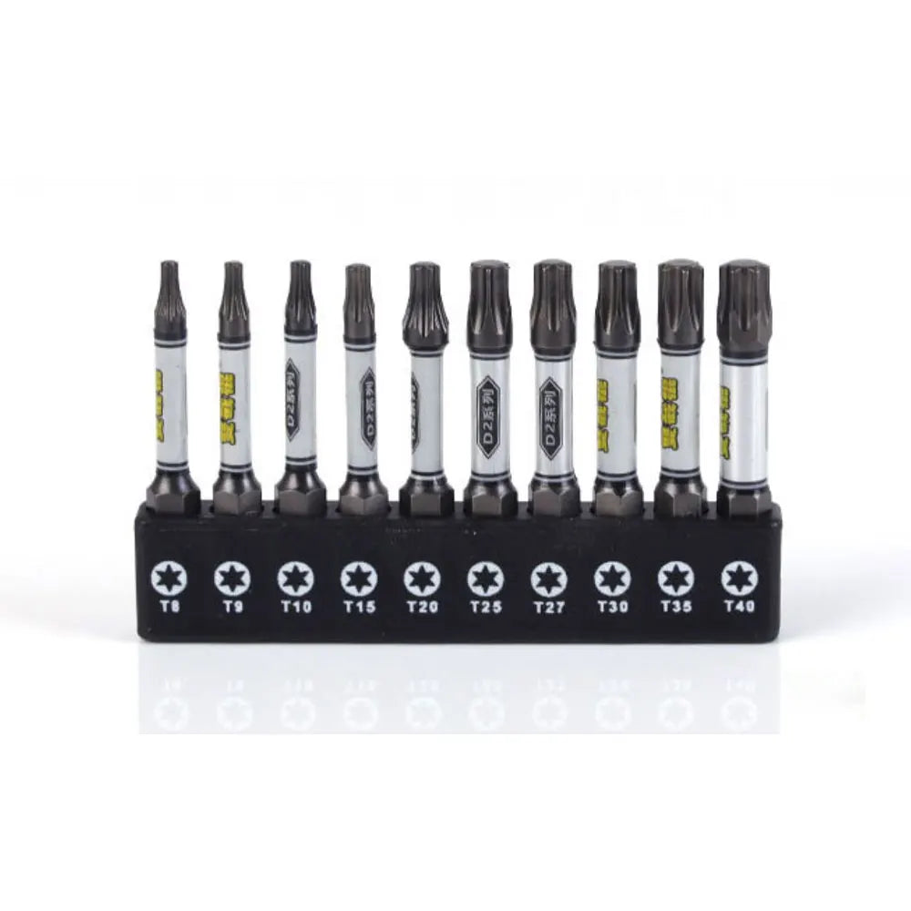 Binoax 50mm Magnetic Screwdriver Bit Set – Torx Hex Phillips Screwdriver Bit Set Richie's TORX Set