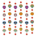 Day of the Dead Skull Garland Banner | Día de Muertos Décor Party Garland Décor Richie's 6pcs