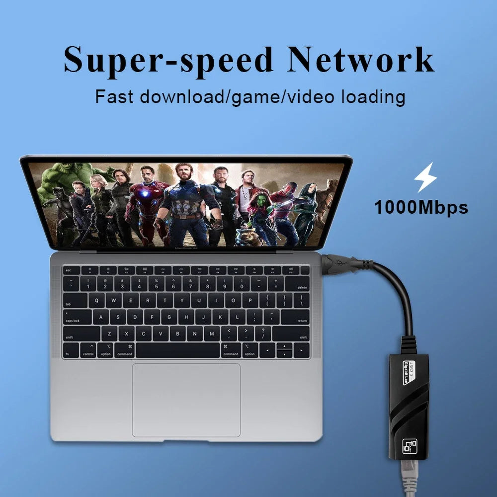 USB 3.0 & USB-C to RJ45 Gigabit Ethernet Adapter – 1000Mbps USB Ethernet Adapter Richie's