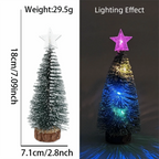 Mini Cedar Needle Christmas Tree – Glowing Plastic Xmas Décor Mini Christmas Tree Richie's
