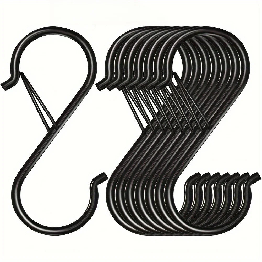 Heavy-Duty Stainless Steel S-Hooks with Safety Lock S-Hooks with Lock Richie's
