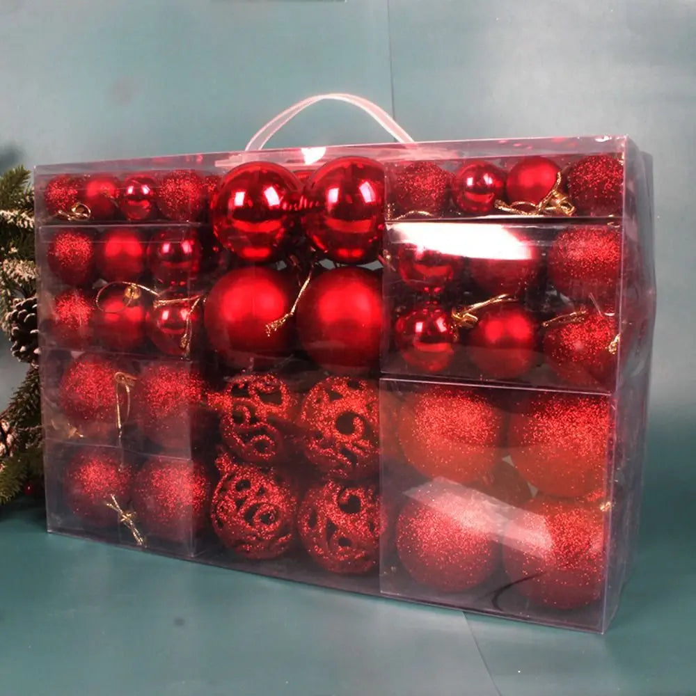 100PCS Christmas Ball Ornaments Set – 8cm, 18 Colors Baubles Christmas Ornament Set Richie's 5
