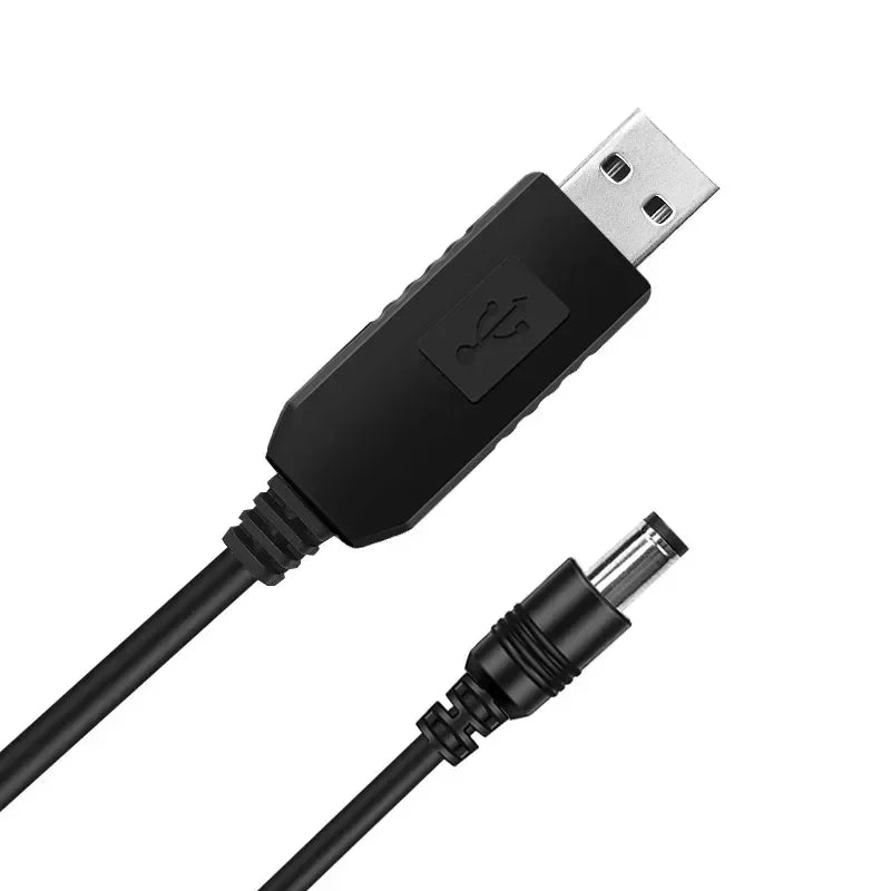 USB 5V to 9V/12V Step-Up Power Boost Converter Cable 5.5mm DC Power Boost Converter Richie's