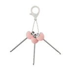 3-Piece Mini Crochet Hook Keychain Set | Heart Handle Crochet Hook Set Richie's Pink