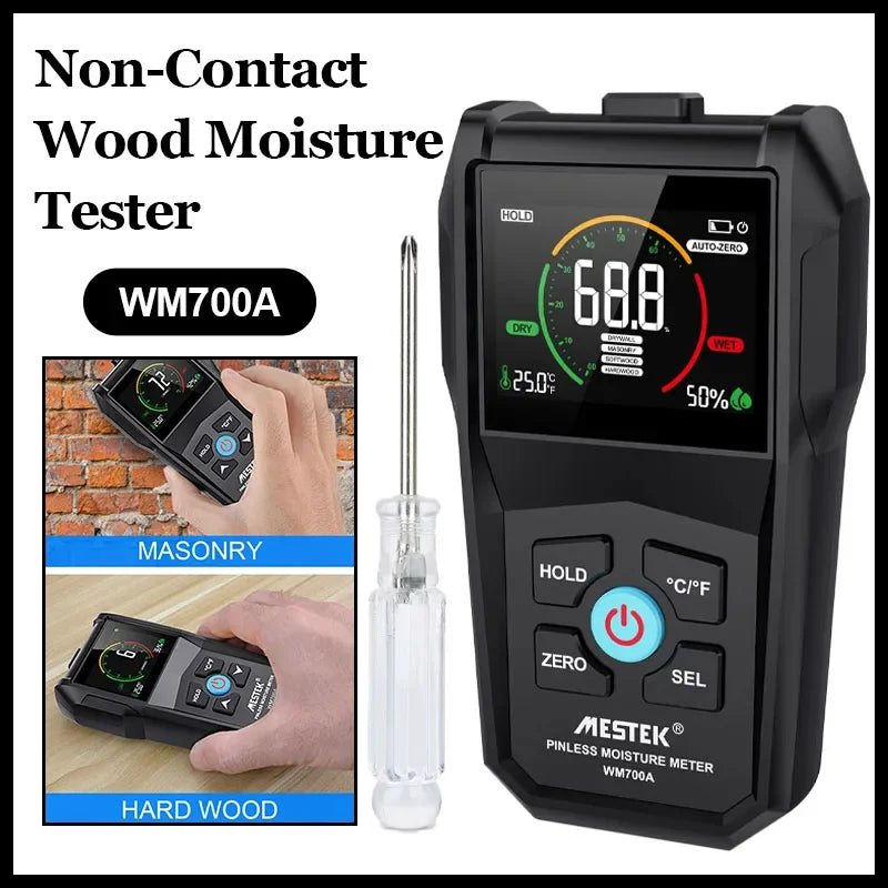 WM700A Non-Contact Wood Moisture Meter – LCD Digital Tester Moisture Meter Richie's
