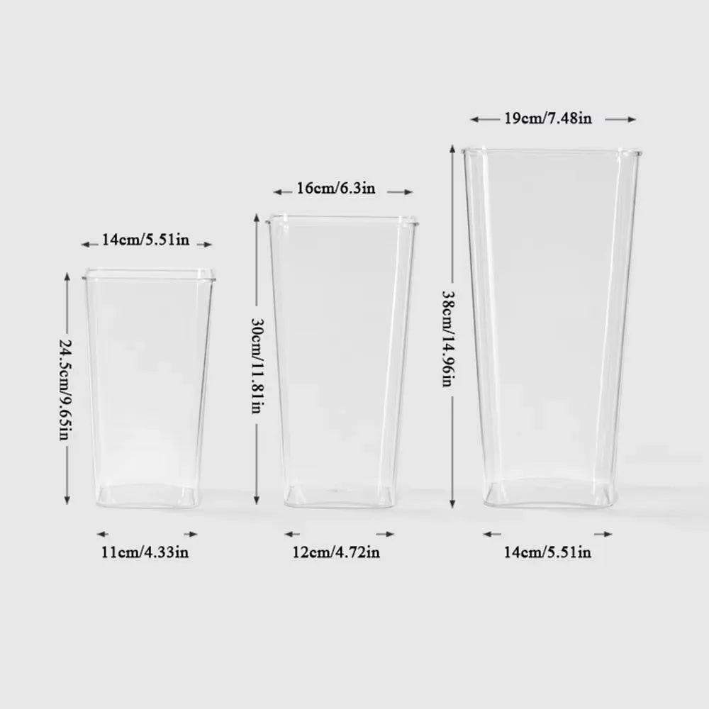 Nordic Acrylic Flower Vase – Modern Transparent Home Décor Decorative Flower Vase Richie's