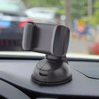 FUCHU 360° Suction Cup Car Phone Mount – Universal Holder Car Phone Mount Richie's black gray
