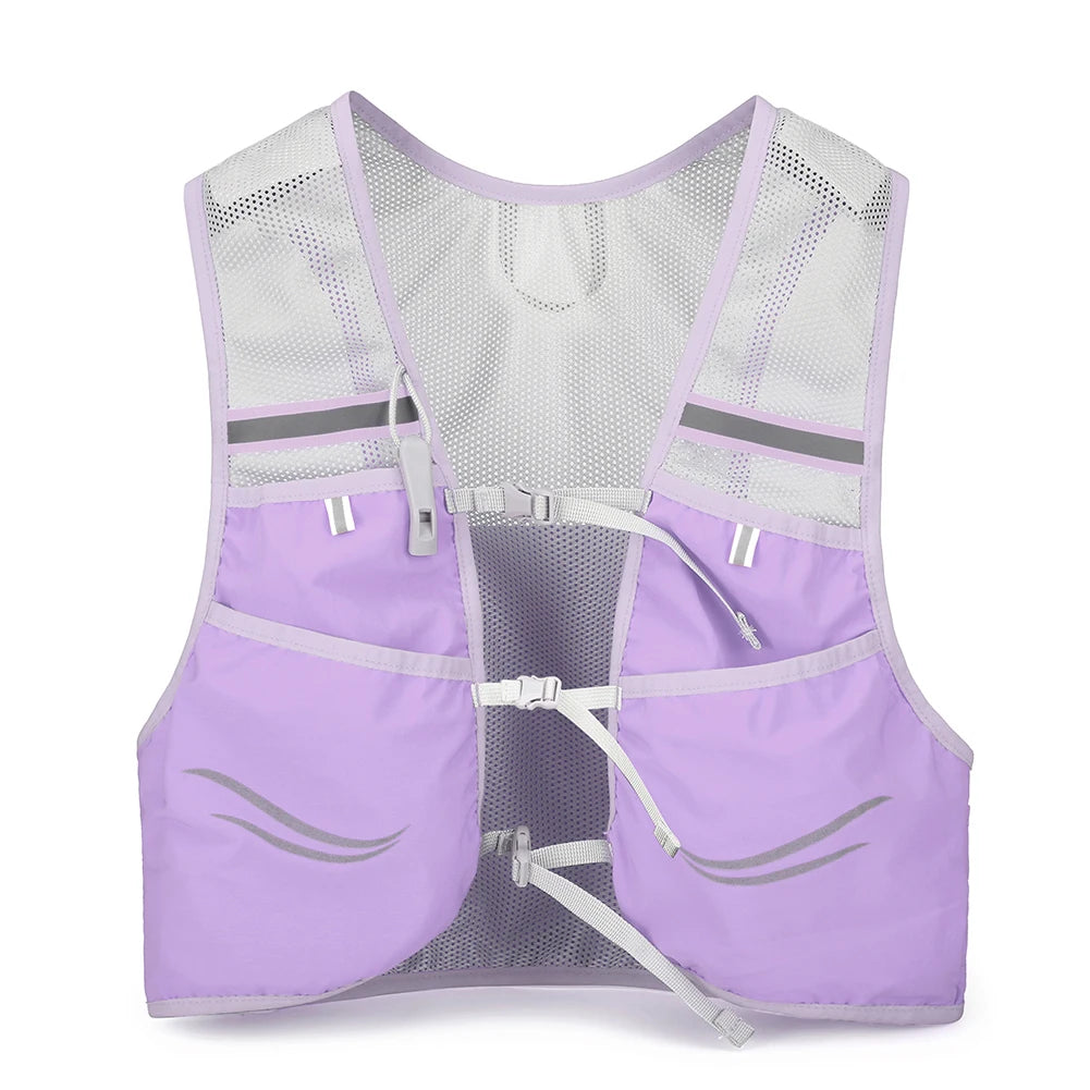 Ultralight Trail Running Hydration Vest | Breathable Race Pack Hydration Running Vest Richie's PURPLE