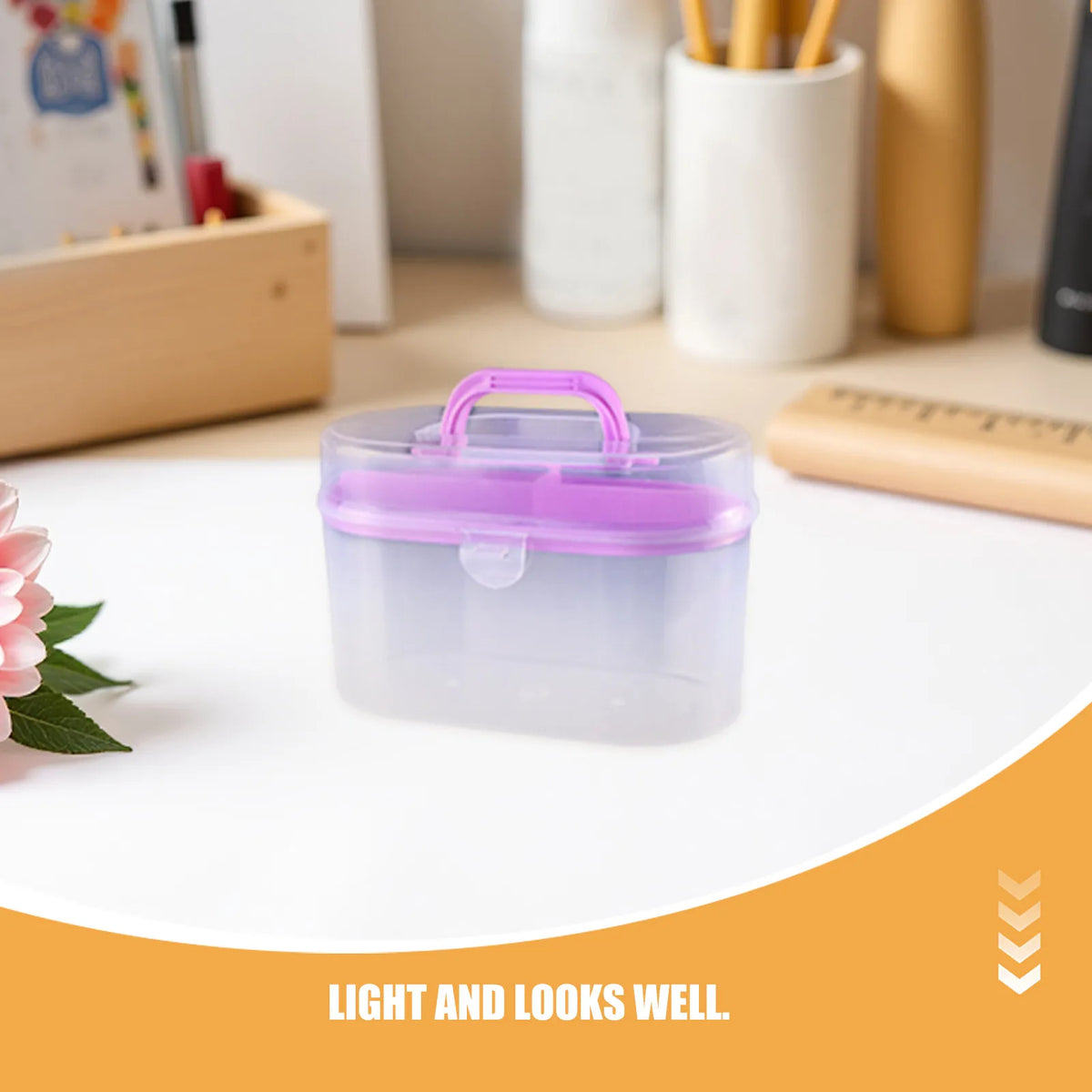 Portable Plastic Sewing Organizer Case – Snap Buckle & Handle Sewing Organizer Case Richie's