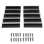 10pcs Black Aluminium Cabinet Edge Pulls Concealed Drawer Handles Cabinet Edge Pulls Richie's