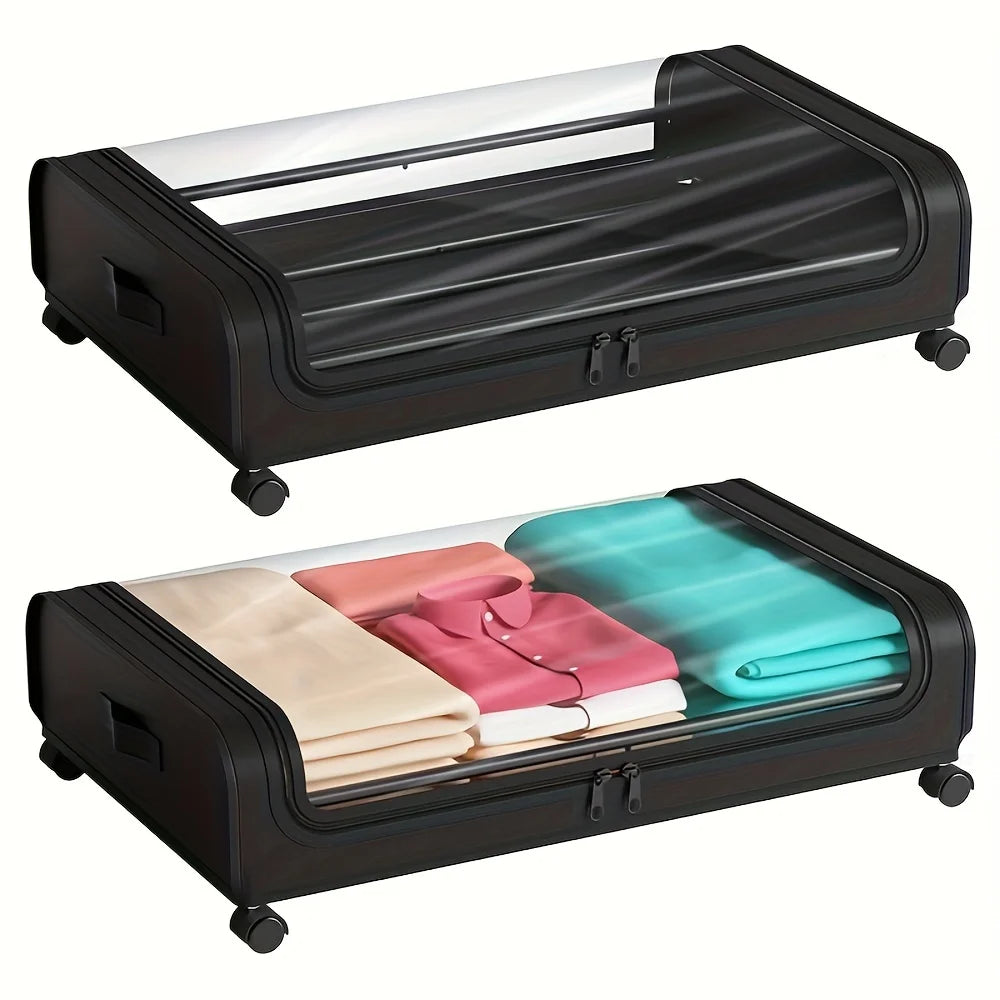 Under Bed Storage Bins with Wheels & Lid | Home Organizer Under Bed Storage Bin Richie's