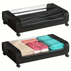 Under Bed Storage Bins with Wheels & Lid | Home Organizer Under Bed Storage Bin Richie's