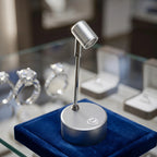 3W LED Jewelry Cabinet Spotlight | Dual Color Temp, Silver Display Cabinet Spotlight Richie's