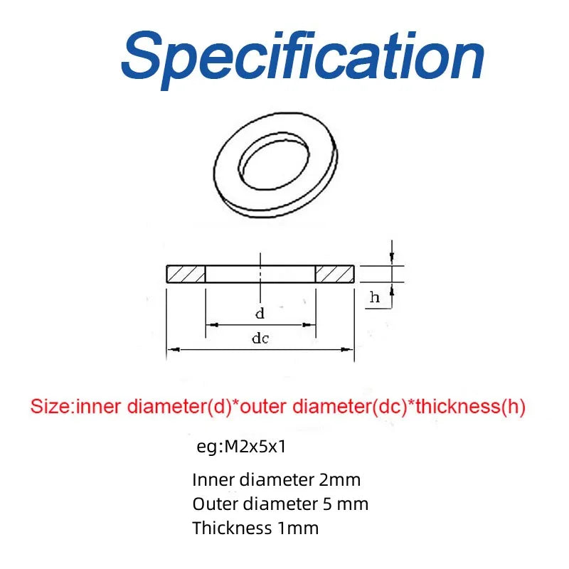 White Nylon Flat Washers M2–M12 Plastic Insulating Spacer Gaskets Nylon Flat Washers Richie's