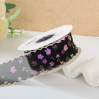 4cm Double-Sided Satin Ribbon Stripe Sequin DIY Gift Wrap Craft Ribbon Richie's 1 L