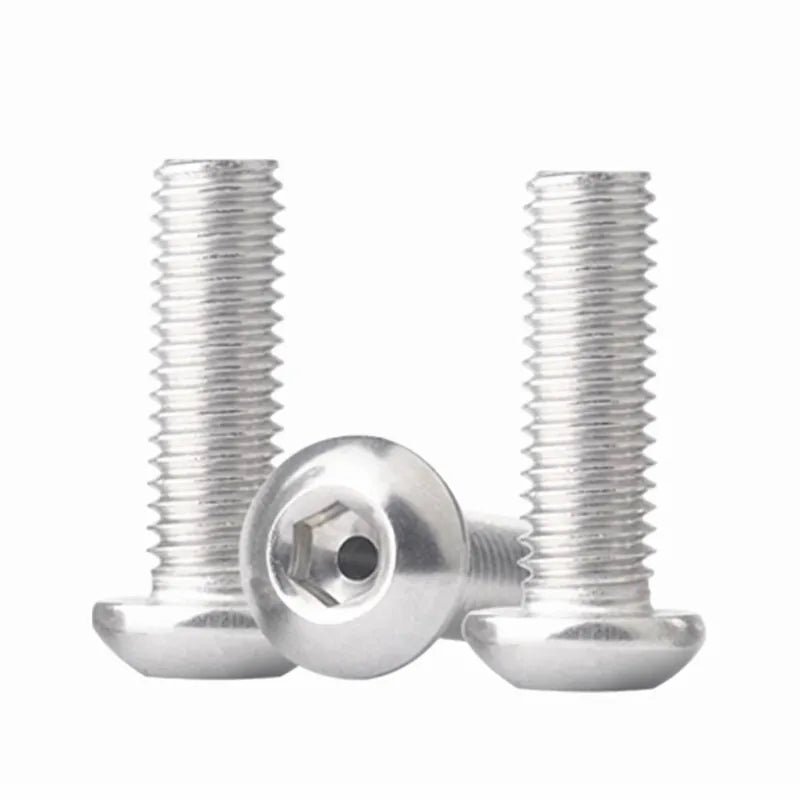 10PCS 304 Stainless Steel Round Head Hex Hollow Screws M2–M6 Hollow Machine Screws Richie's