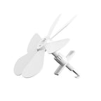 Wall-Mounted AC Vent Deflector Fan – Adjustable Airflow Guide AC Vent Deflector Richie's White
