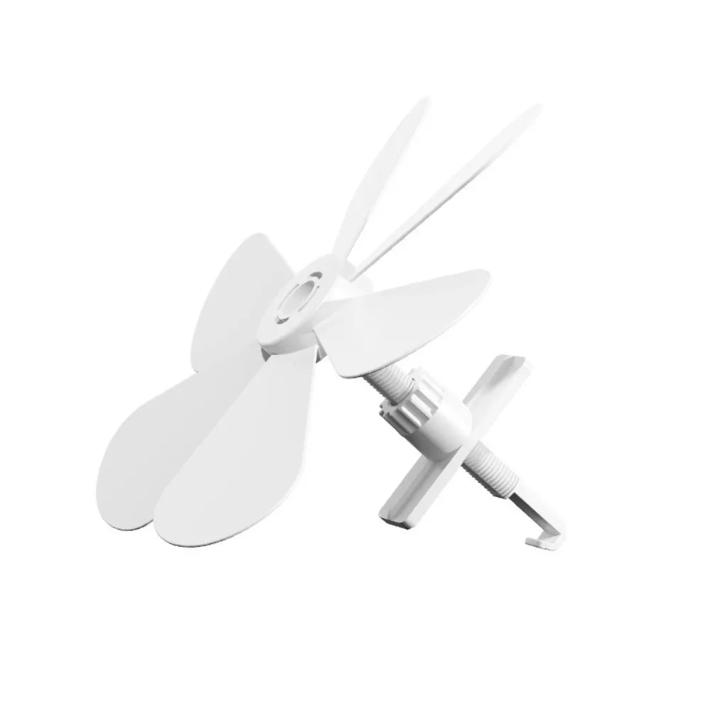 Wall-Mounted AC Vent Deflector Fan – Adjustable Airflow Guide AC Vent Deflector Richie's White