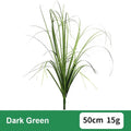 Realistic Artificial Cattail Grass Stem 50cm | Faux Plant Decor Artificial Plant Stem Richie's Dark Green