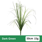 Realistic Artificial Cattail Grass Stem 50cm | Faux Plant Decor Artificial Plant Stem Richie's Dark Green