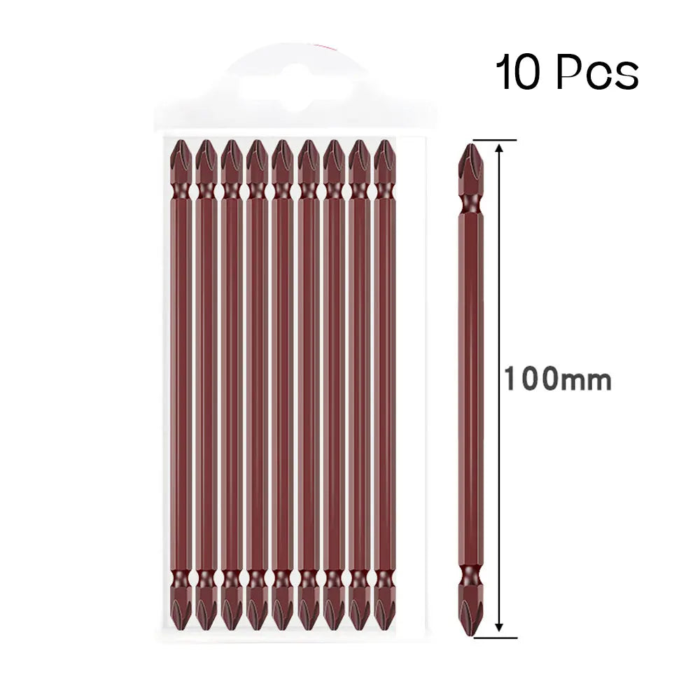 Binoax PH2 Magnetic Screwdriver Bits Set 5/10Pcs S2 Hex Shank Screwdriver Bit Set Richie's 10pcs 100mm