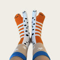 Women's Split-Toe Mid-Calf Socks – Abstract Trendy Designs Split-Toe Socks Richie's One Size 1 pair