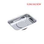 Stainless Steel Magnetic Parts Bowl 4" & 6" | Bolts Nuts Screws Magnetic Parts Tray Richie's Rectangle S