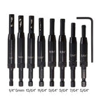 Self-Centering Hinge Drill Bit Set – Woodworking Pilot Hole Tool Hinge Drill Bit Set Richie's
