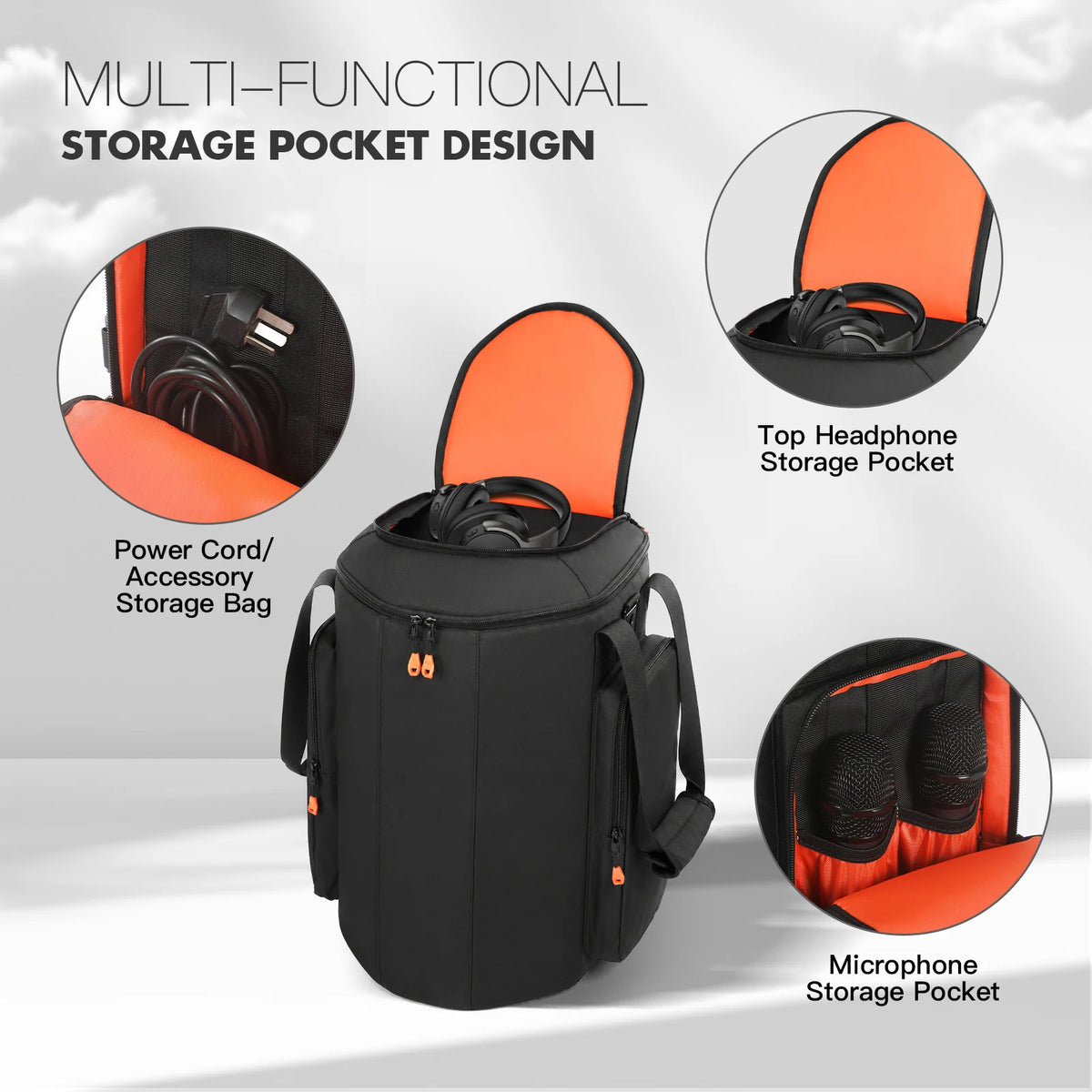 EON ONE Compact Ultra Speaker Case – Hard Shell Carry Bag Speaker Carrying Case Richie's