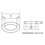 Black NBR Nitrile O-Rings CS3.55mm – Seals, Gaskets & Washers Rubber O-Ring Seals Richie's