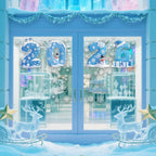 2026 New Year Christmas Snowflake Window Clings – Holiday Decor Holiday Window Clings Richie's