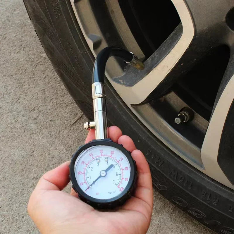 100 PSI Tire Pressure Gauge for Car, Truck, Motorcycle & Bike Tire Pressure Gauge Richie's