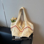 Crochet Tote Bag – Hollow Knit Women's Shoulder Handbag Crochet Tote Bag Richie's YELLOW
