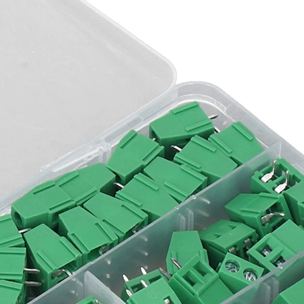 80PCS KF128 Screw Terminal Block 2P 3P 5mm Pitch PCB Mount PCB Terminal Block Richie's