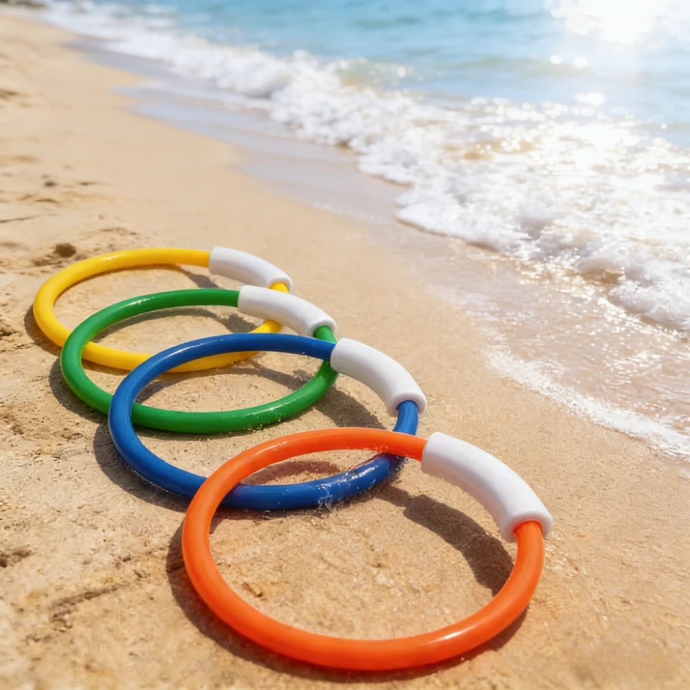 6-Piece Colorful Diving Ring Set – Underwater Pool Toy Game Pool Diving Toys Richie's