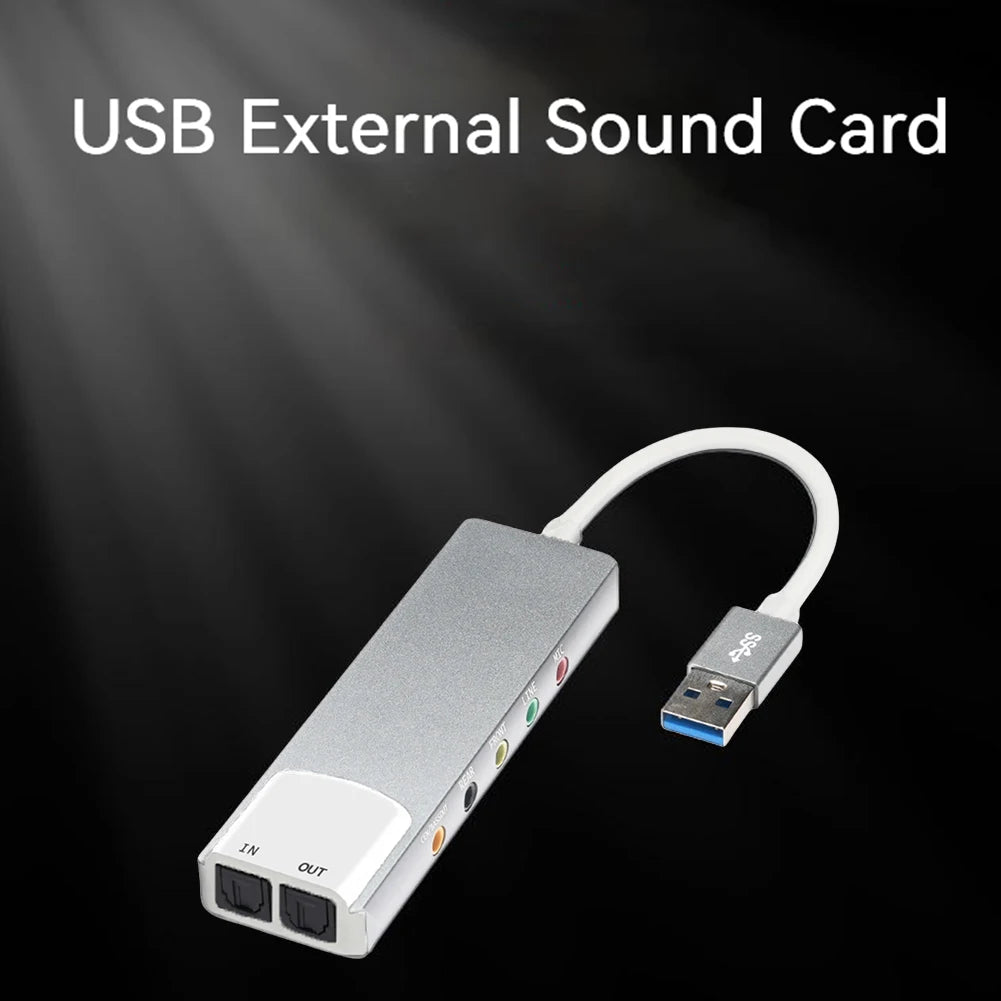 USB External Sound Card 7.1/5.1 CH AC-3 DTS Optical – PC USB Sound Card Richie's