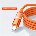 100W Fast Charging Braided USB-A to USB-C Cable 0.3m USB Charging Cable Richie's
