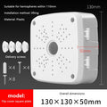Waterproof CCTV Camera Junction Box 13x13x5cm | Universal Base Camera Junction Box Richie's White
